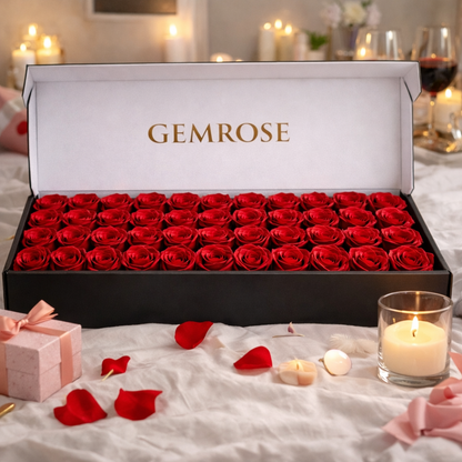GEMROSE Özel Gül Kutusu 27'li