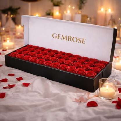 GEMROSE Özel Gül Kutusu 27'li