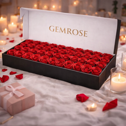 GEMROSE Özel Gül Kutusu 27'li