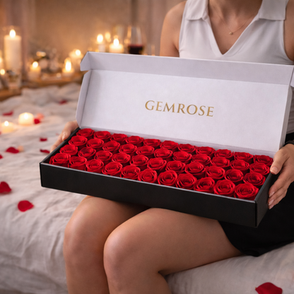 GEMROSE Özel Gül Kutusu 27'li